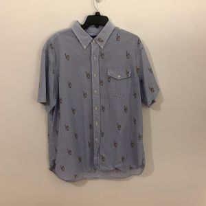 Polo Ralph Lauren short sleeve mens button down bears with oars